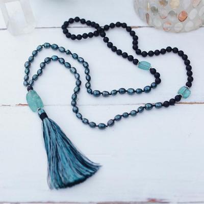 Collier en larimar